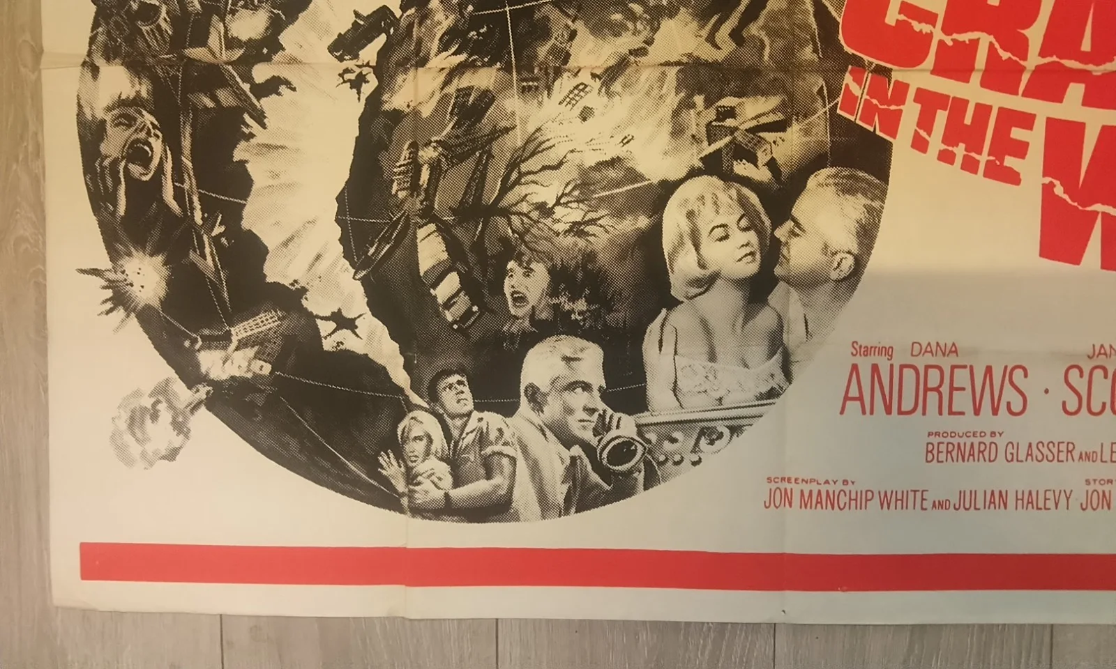 CRACK IN THE WORLD, 1965 QUAD POSTER, DANA ANDREWS., image 2