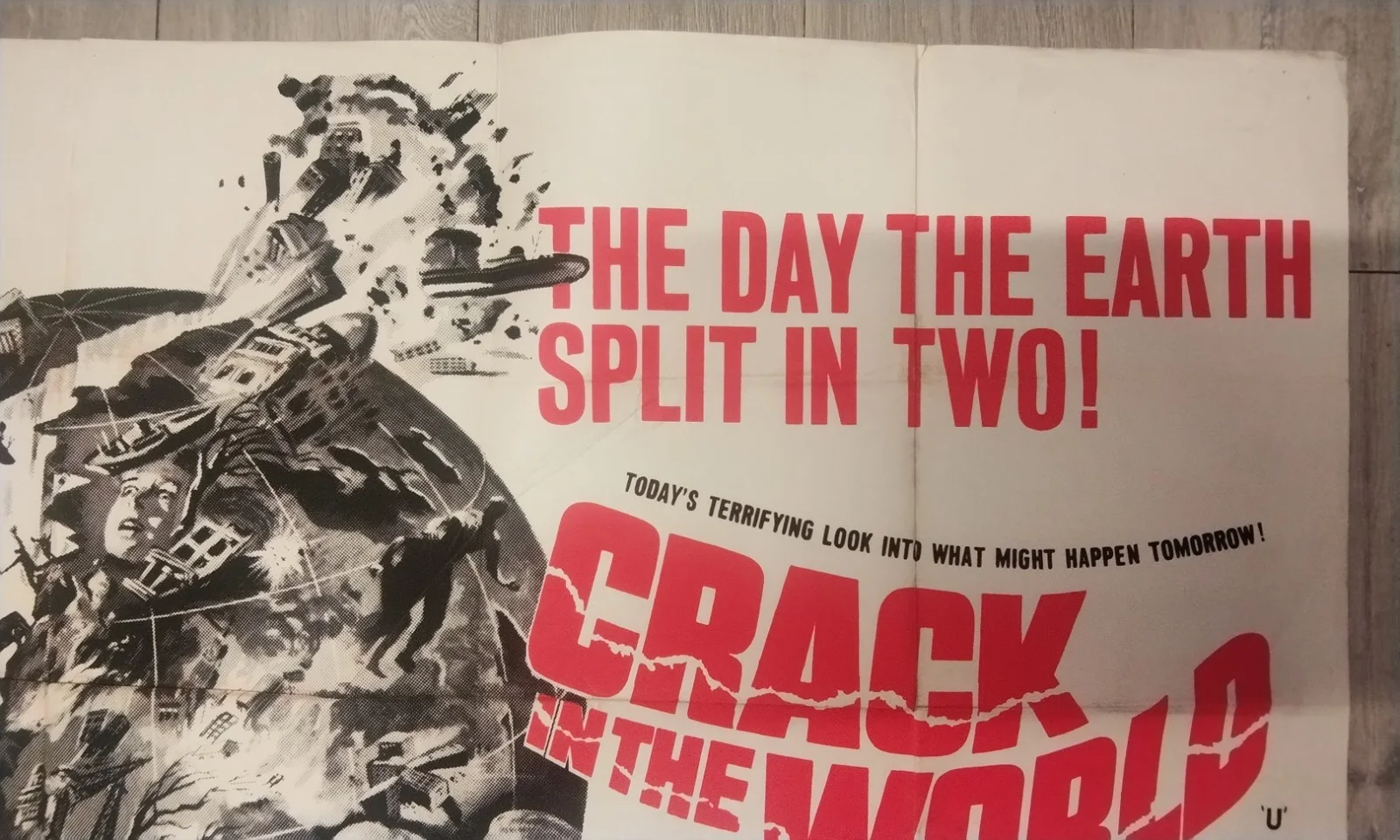 CRACK IN THE WORLD, 1965 QUAD POSTER, DANA ANDREWS., image 4