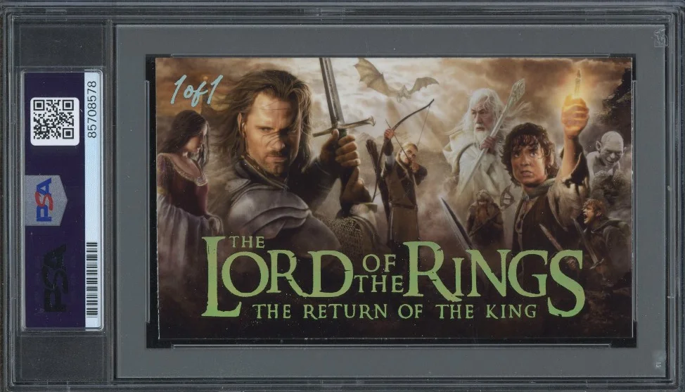 Ian McKellen signed Cut 3x5 Custom Card PSA DNA Slab Lord of Rings Auto C5698, изображение 2