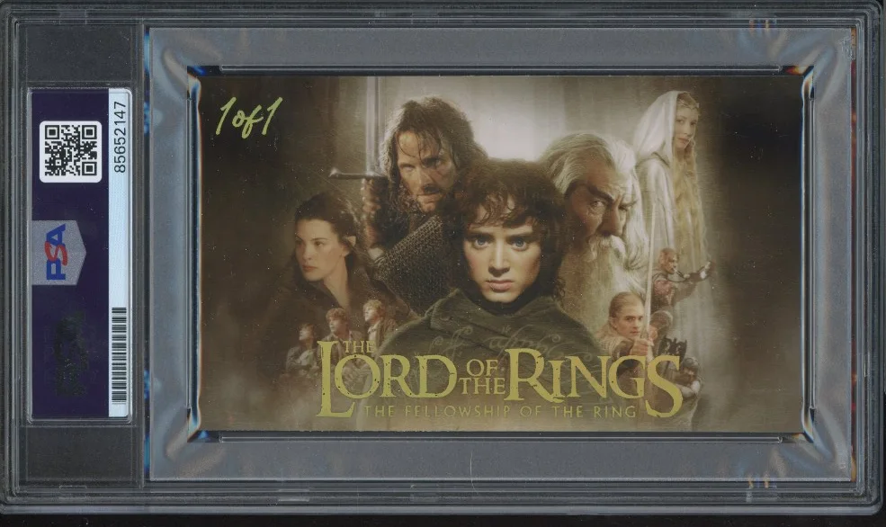 Ian McKellen signed Cut 3x5 Custom Card PSA DNA Slab Lord of Rings Auto C5699, изображение 2