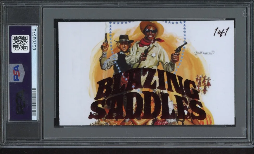 Cleavon Little signed Cut 3x5 Custom Card PSA DNA Slab Blazing Saddle Auto C5697, изображение 2