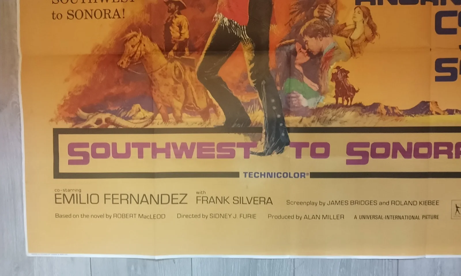 SOUTHWEST TO SONORA, AKA THE APPALOOSA, 1966 QUAD POSTER, MARLON BRANDO., изображение 4