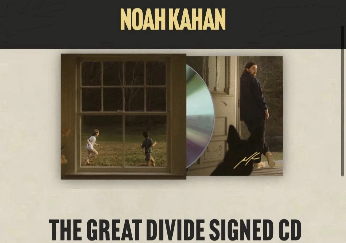 Noah Kahan – The Great Divide (2026) CD + Signed Autographed Art Card SEALED NEW, изображение 3