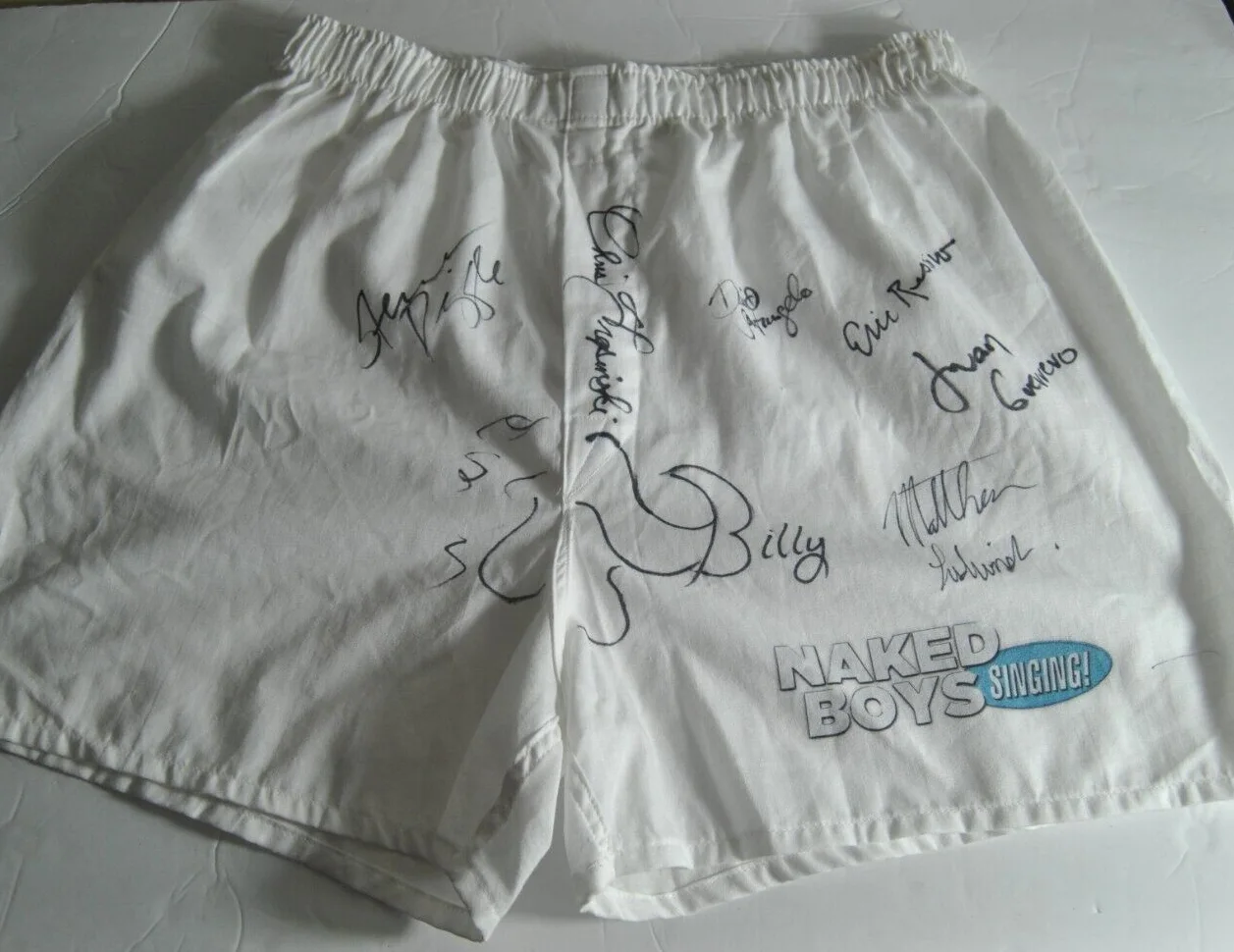 Please view photos — Signed Boxer Shorts from the Singing Group Naked Boys, image 5
