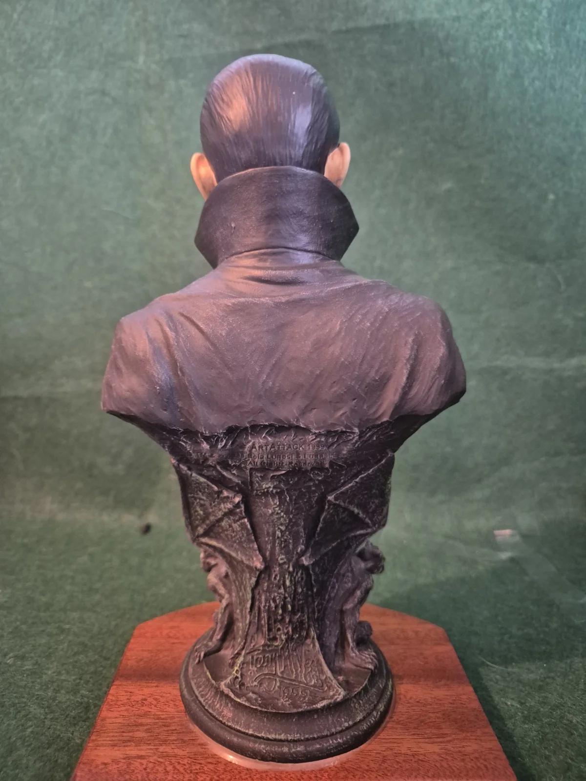 Tony McVey Art Attack 1999 Bela Lugosi Dracula 1/3 Scale Bust Painted Universal, image 4