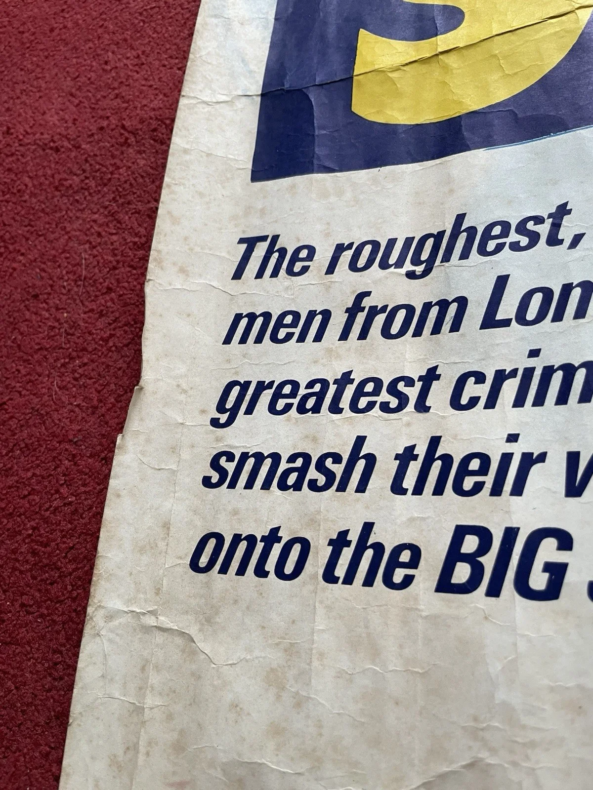 Sweeney! 1977 Original UK Quad Cinema Poster Very Rare, изображение 3