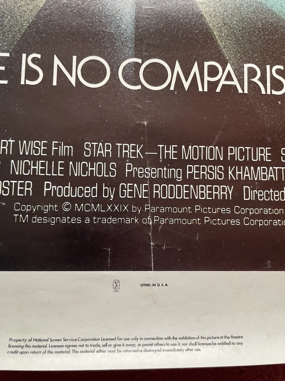 Star Trek The Motion Picture Original US One Sheet Poster Vertical, image 4