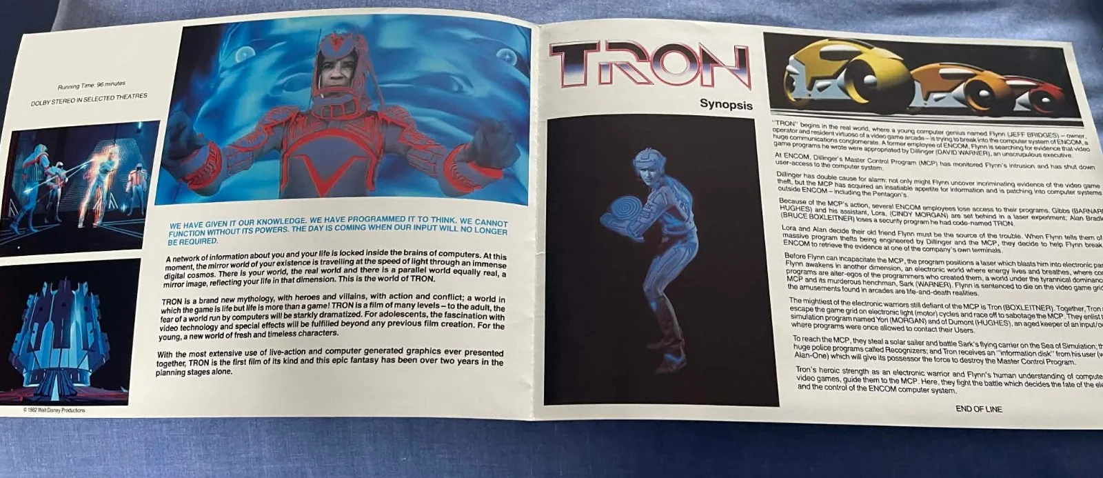 Tron - UK 1982 Press Kit, image 3