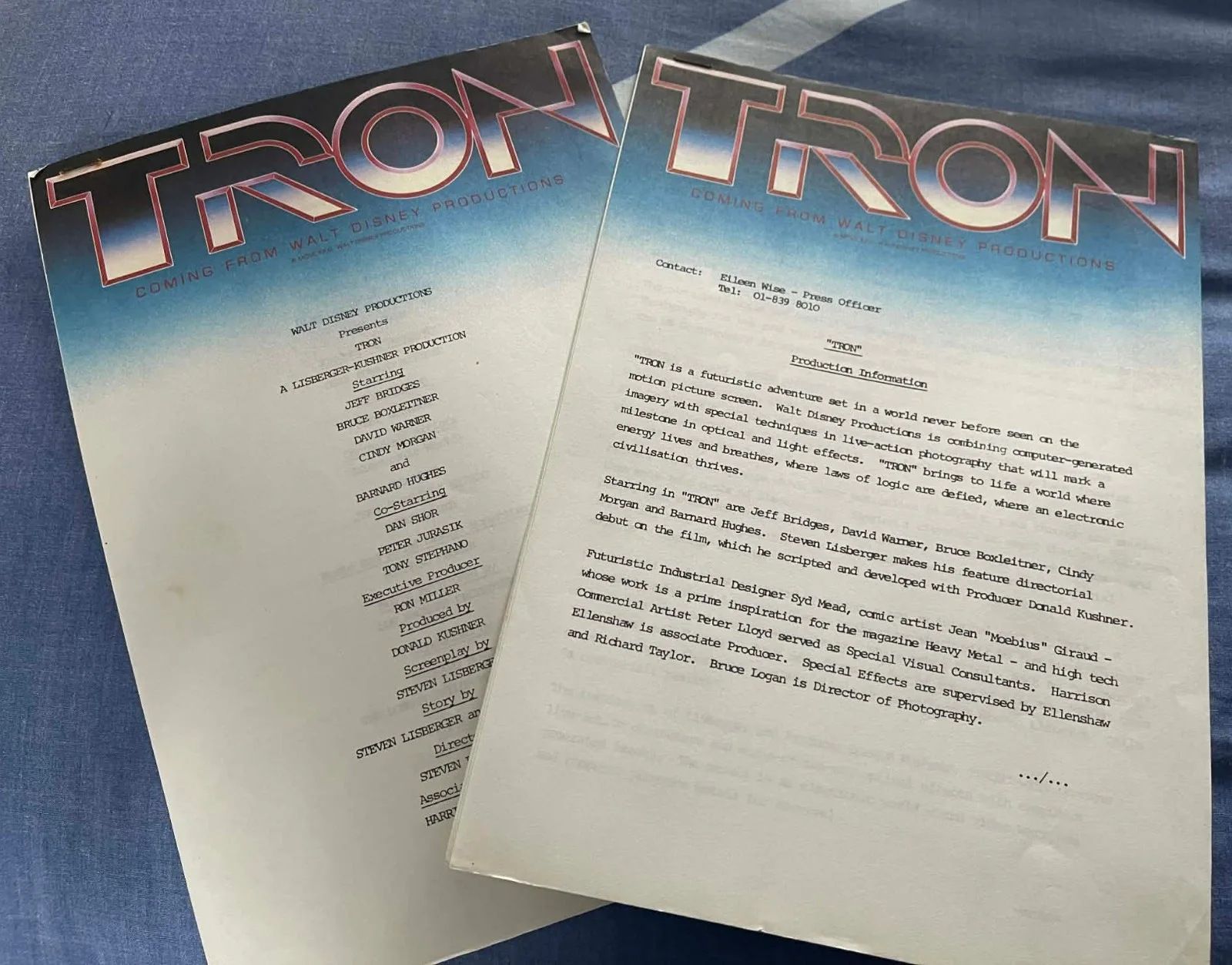 Tron - UK 1982 Press Kit, image 5