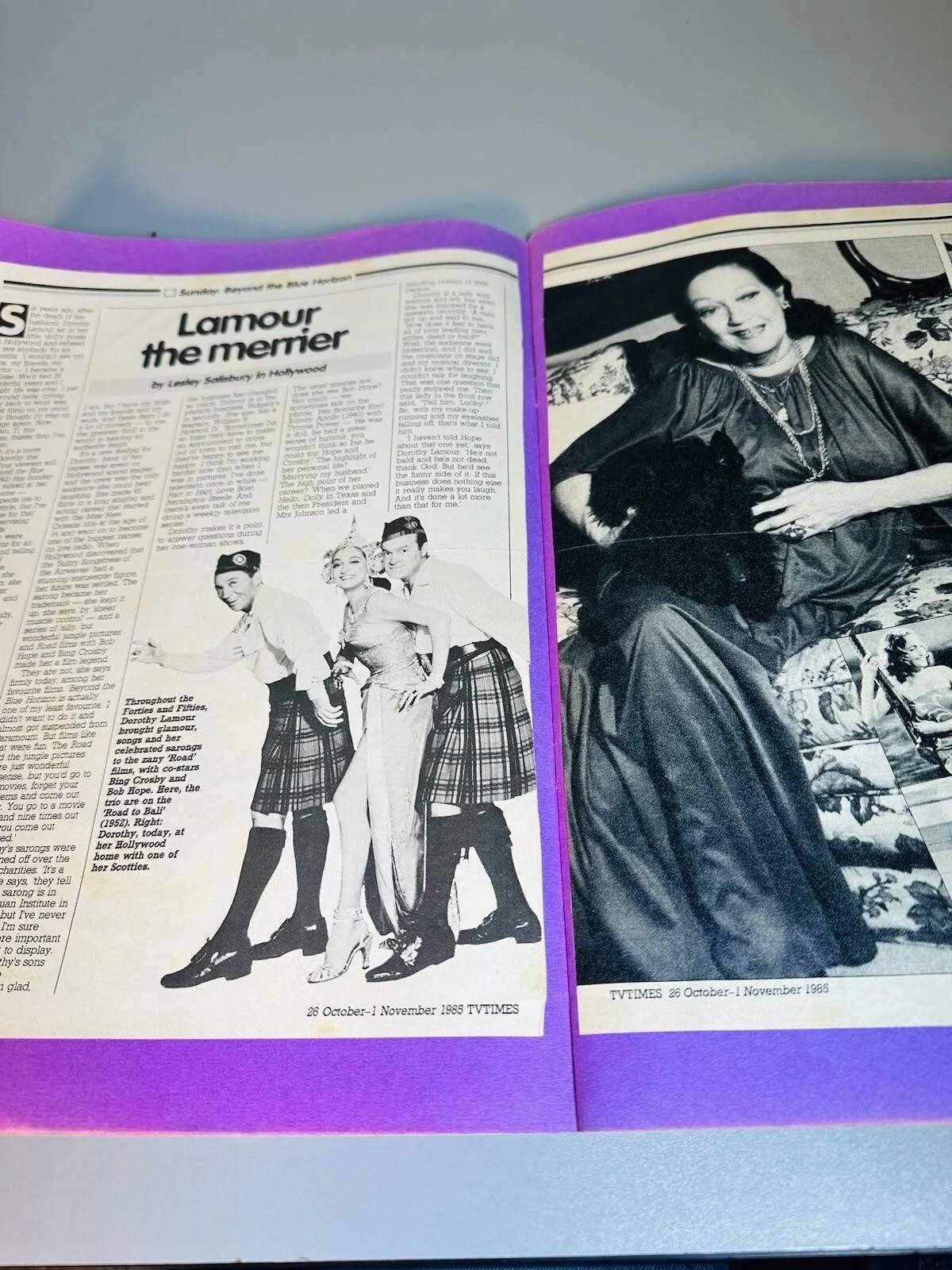 Vintage Dorothy Lamour Scrapbook - Autograph Signed Photo Fan Letter Cuttings, изображение 5