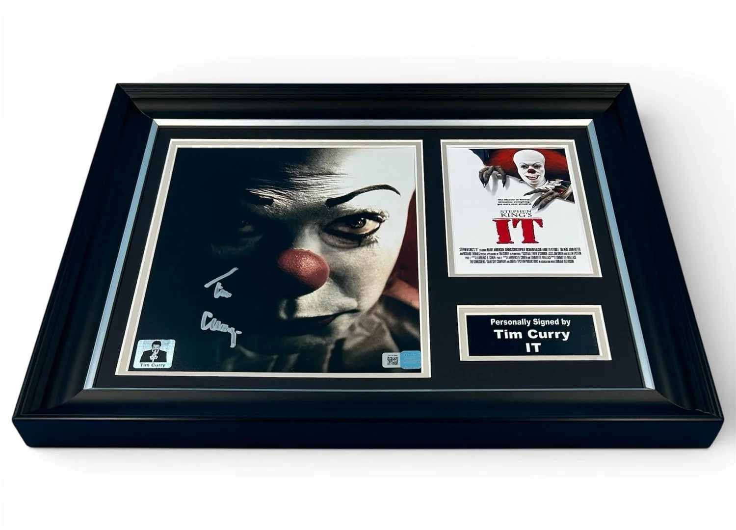 Tim Curry Signed Photo Framed & COA It Movie Poster Pennywise Autograph Auto, image 4