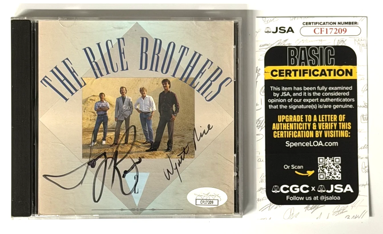 The Rice Brothers 2 CD Signed Tony & Wyatt Rice Guitar Flat Pick Bluegrass, изображение 2