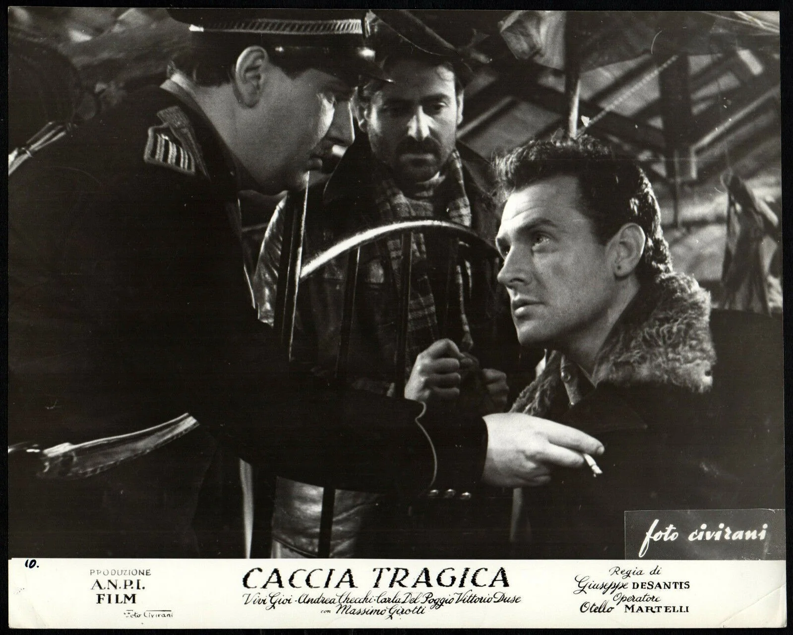 CACCIA TRAGICA 1947 Giuseppe De Santis Massimo Girotti Carla Del Poggio 3 STILLS, image 3