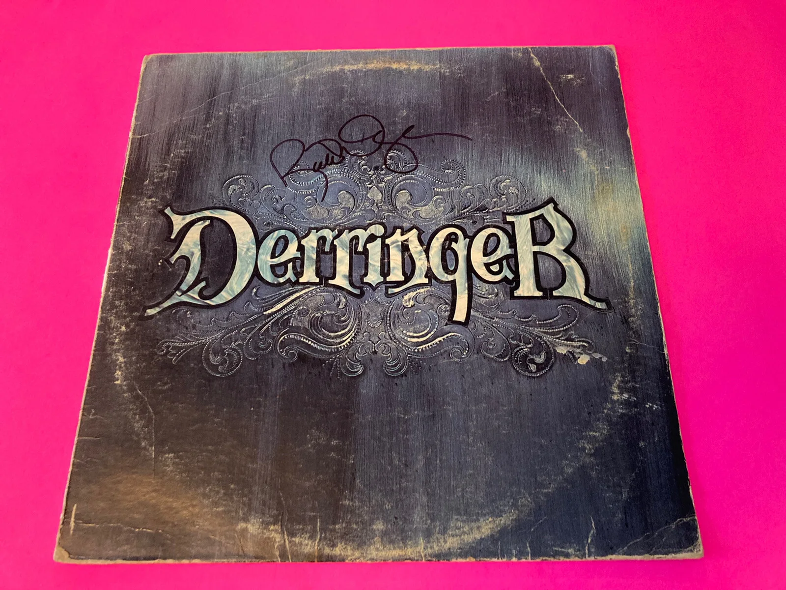 RICK DERRINGER SIGNED AUTOGRAPHED DERRINGER VINYL LP *EXACT PROOF*, image 2