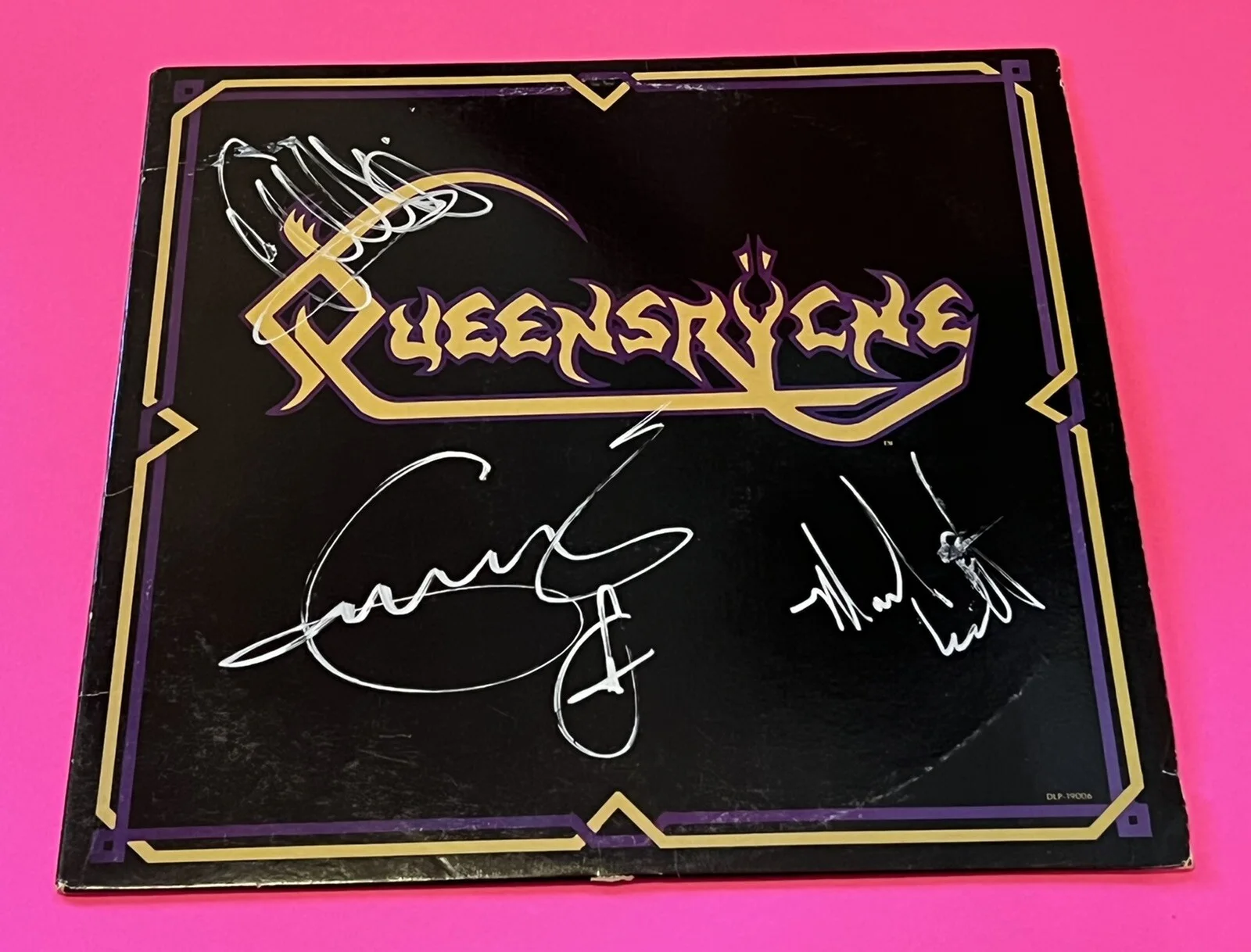 QUEENSRYCHE x3 GEOFF TATE WILTON JACKSON SIGNED RECORD VINYL LP #b *EXACT PROOF*, image 2