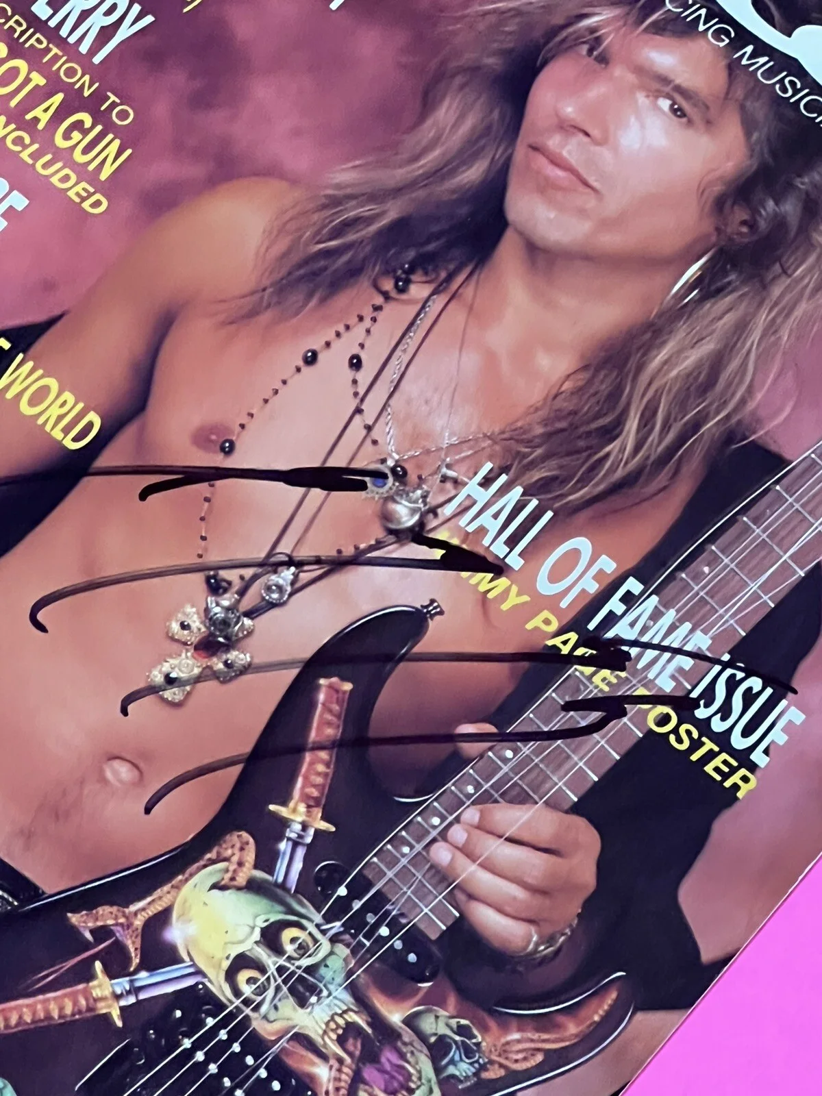 GEORGE LYNCH DOKKEN AUTOGRAPHED SIGNED GUITAR MAGAZINE *EXACT PROOF*, image 4