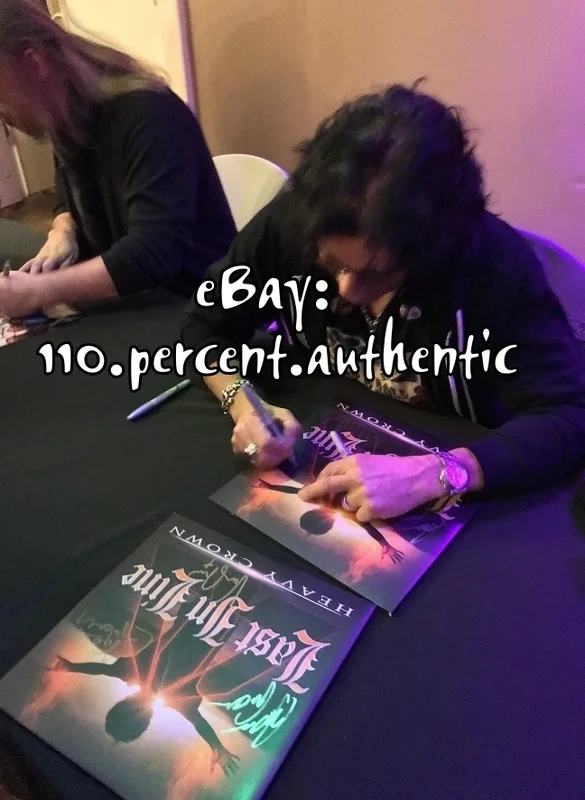 LAST IN LINE DEF LEPPARD dio SIGNED HEAVY CROWN DOUBLE VINYL LP *EXACT PROOF*, image 4