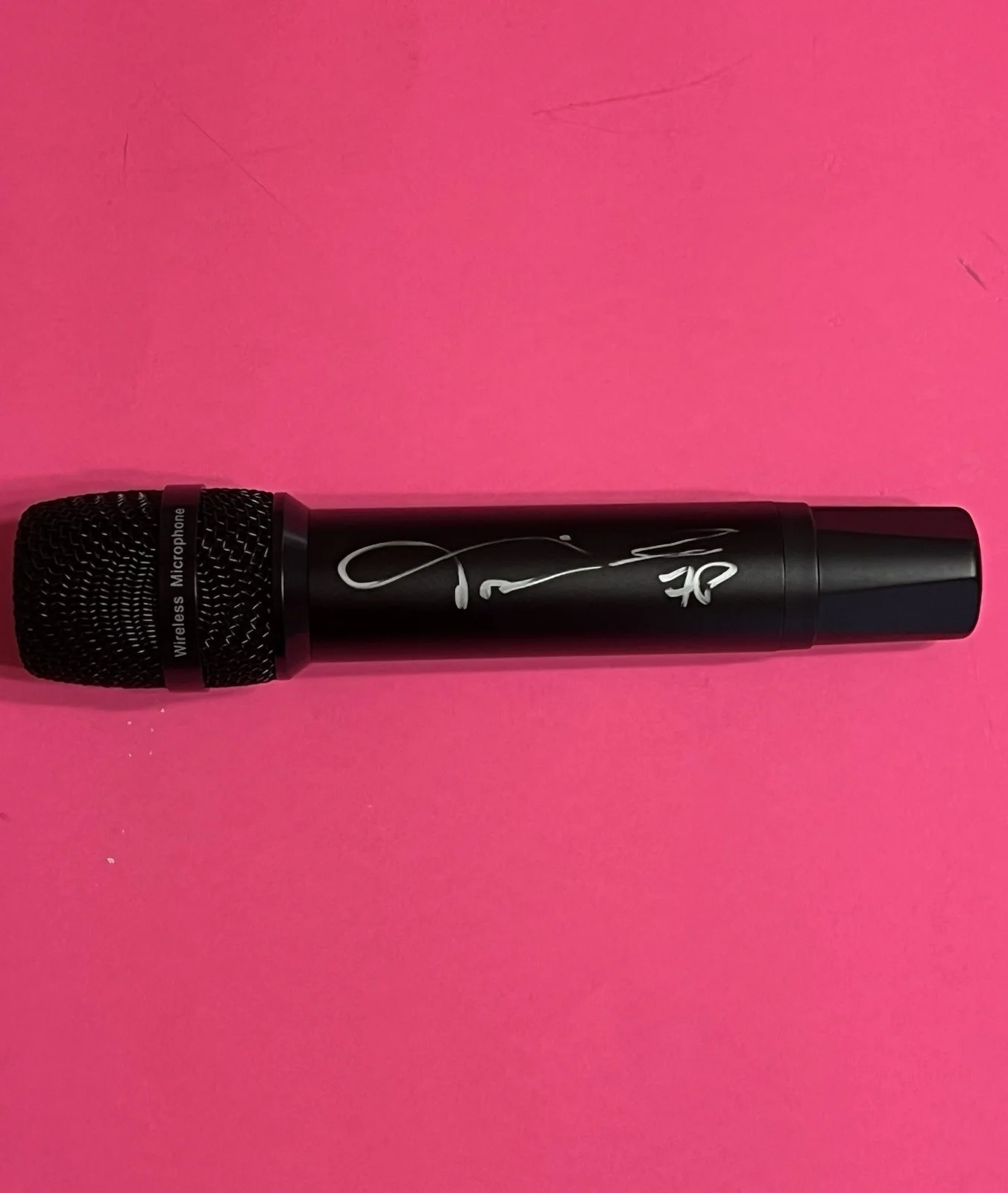 TAIME DOWNE FASTER PUSSYCAT SIGNED AUTOGRAPHED MICROPHONE *EXACT PROOF*, image 4
