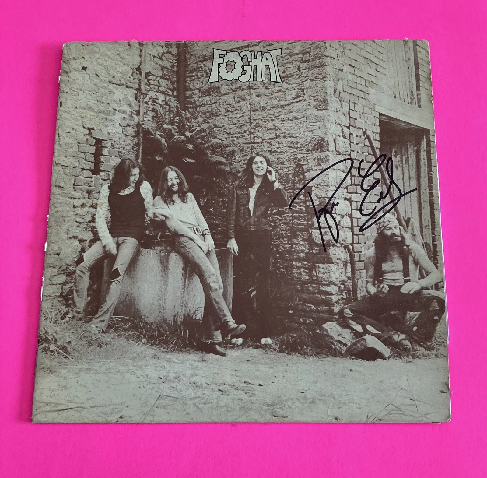 ROGER EARL SIGNED AUTOGRAPHED FOGHAT VINYL LP *EXACT PROOF*, image 2