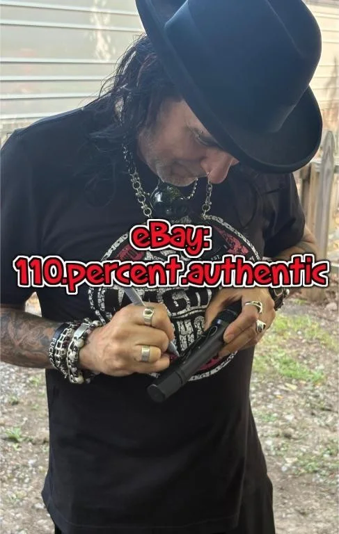 TAIME DOWNE FASTER PUSSYCAT SIGNED AUTOGRAPHED MICROPHONE B *EXACT PROOF*, image 2