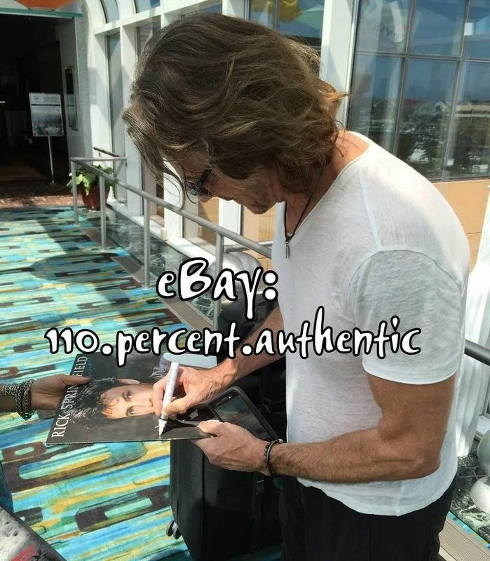 RICK SPRINGFIELD SIGNED AUTOGRAPHED LIVING IN OZ VINYL LP *EXACT PROOF*, image 3