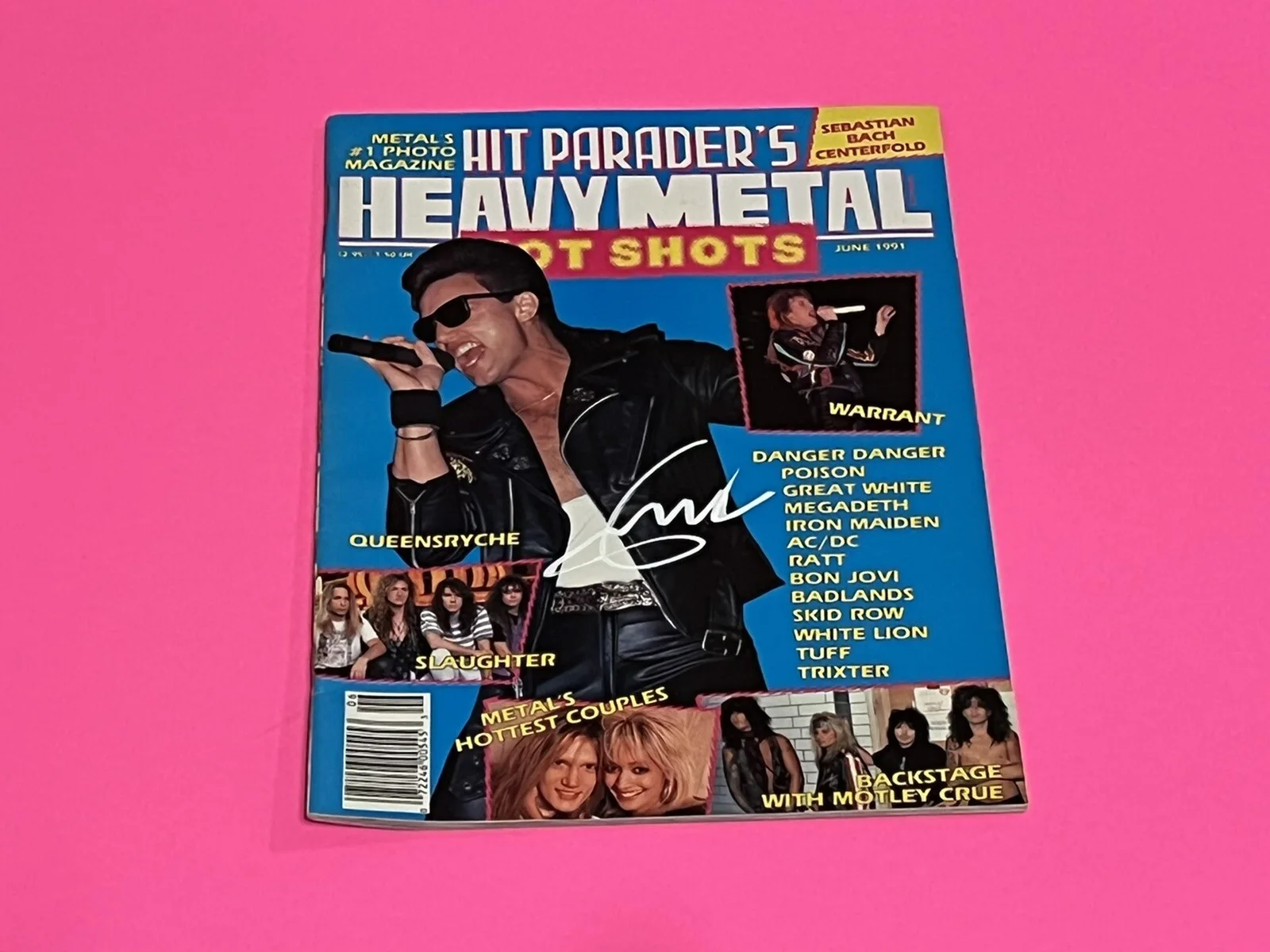 QUEENSRYCHE GEOFF TATE SIGNED AUTOGRAPHED HIT PARADER MAGAZINE *EXACT PROOF*, image 2