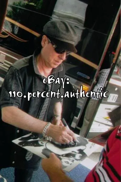 SCORPIONS x4 SIGNED AUTOGRAPH LOVE AT FIRST STING VINYL LP *EXACT PROOF*, image 2