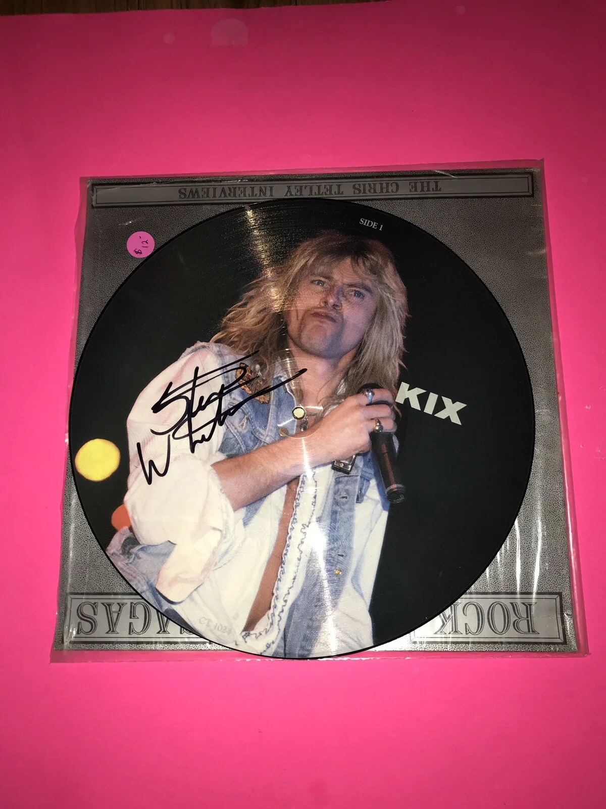 STEVE WHITEMAN KIX SIGNED PICTURE DISC VINYL LP *EXACT PROOF* BLOW MY FUSE, изображение 2