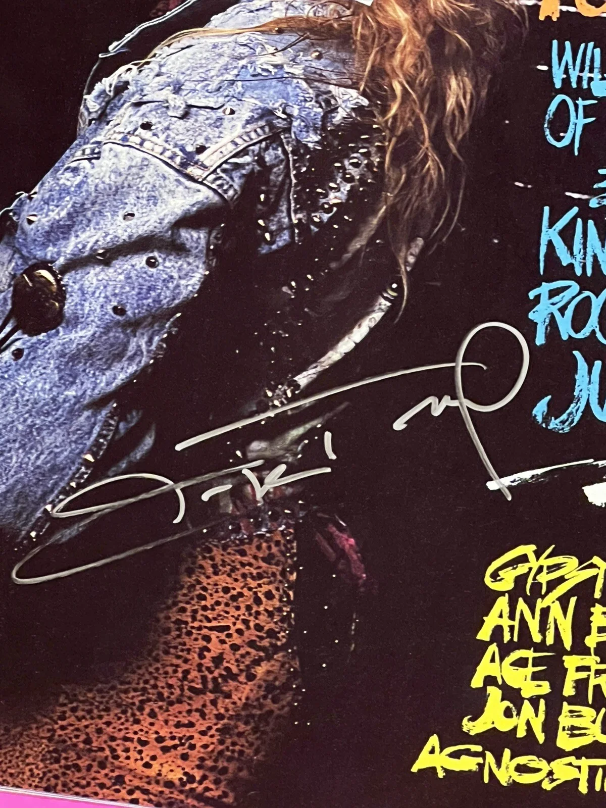 MIKE TRAMP WHITE LION AUTOGRAPHED SIGNED KERRANG MAGAZINE *EXACT PROOF*, image 4