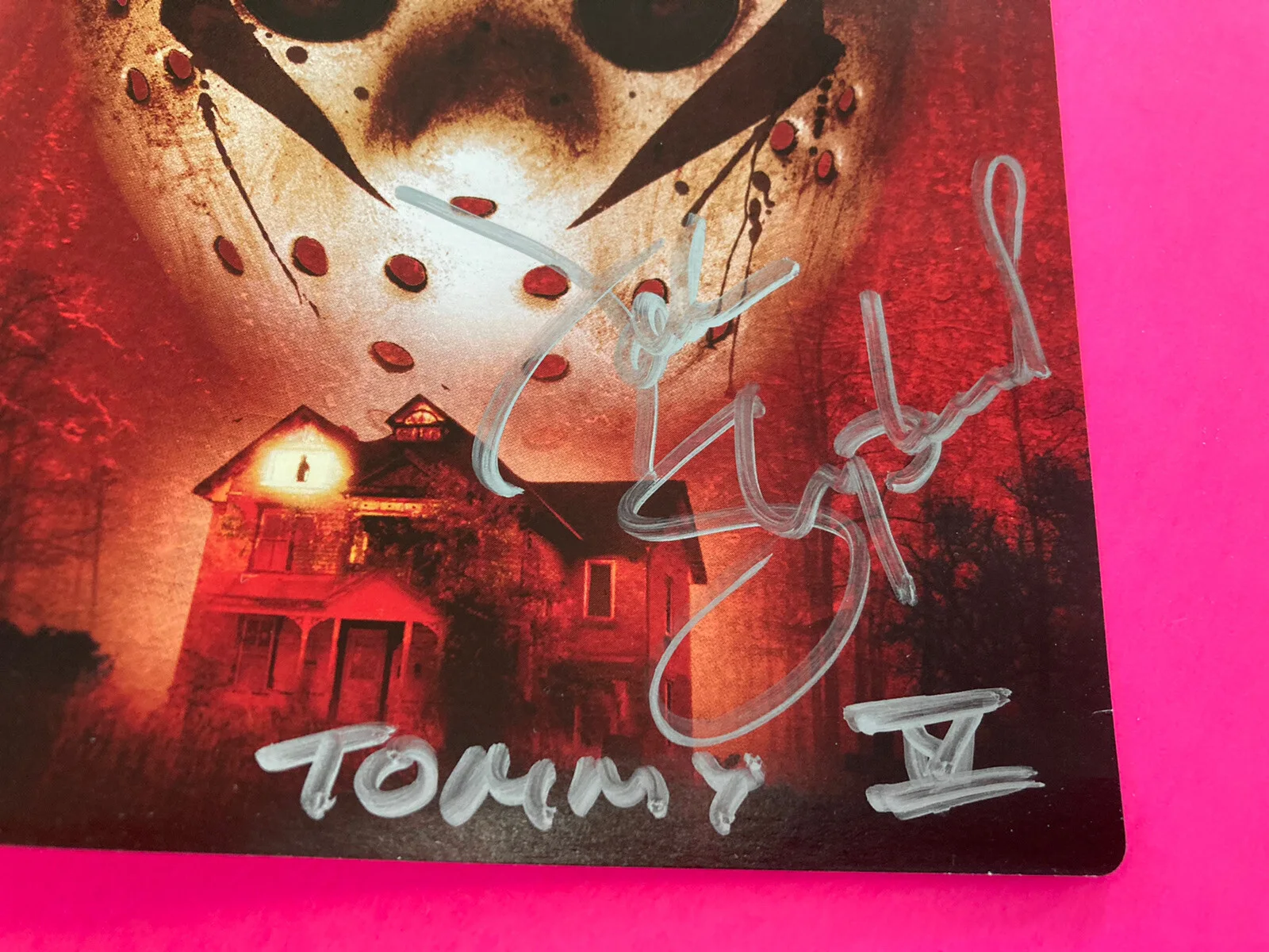 JOHN SHEPPARD SIGNED FRIDAY THE 13TH 5 SIGNED DVD COVER *EXACT PROOF* JASON, изображение 3