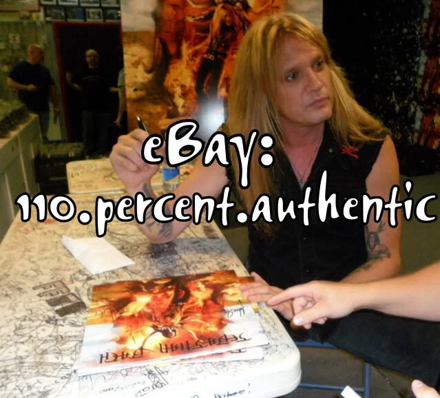 SKID ROW SEBASTIAN BACH SIGNED AUTOGRAPH KICKING AND SCREAMING VINYL LP *PROOF*, изображение 5
