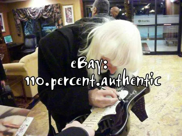 EDGAR WINTER SIGNED AUTOGRAPHED ELECTRIC GUITAR *EXACT PROOF*, image 3
