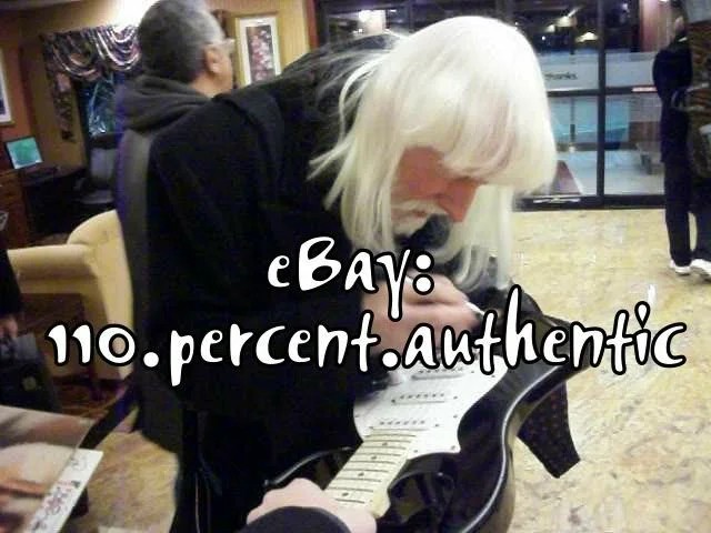 EDGAR WINTER SIGNED AUTOGRAPHED ELECTRIC GUITAR *EXACT PROOF*, image 4