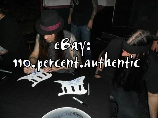 SALIVA x4 ENTIRE BAND SIGNED ELECTRIC GUITAR *EXACT PROOF*, изображение 2