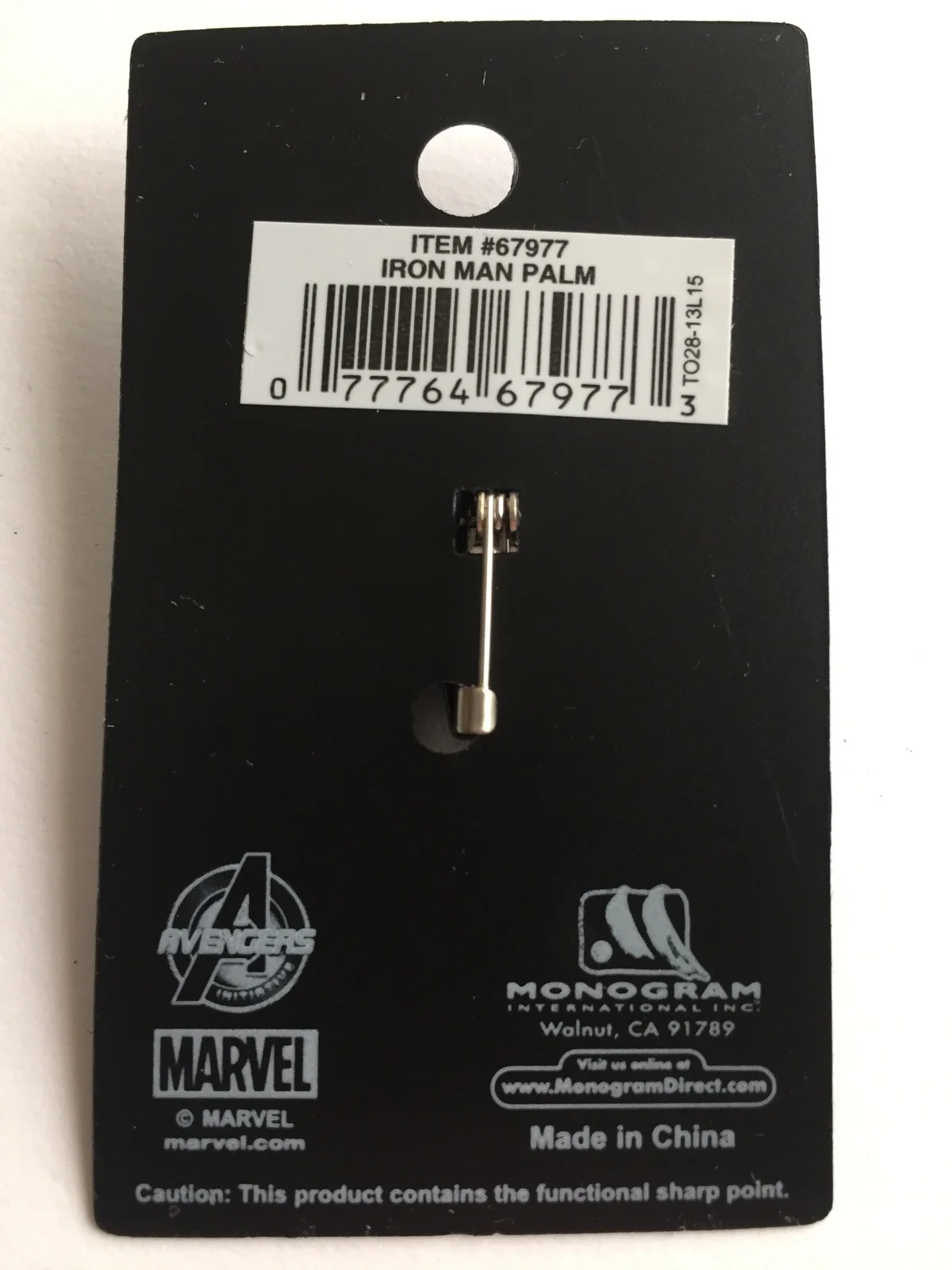 Iron Man Hand • Pin Badge • Marvel • Officially Licensed • New, image 2