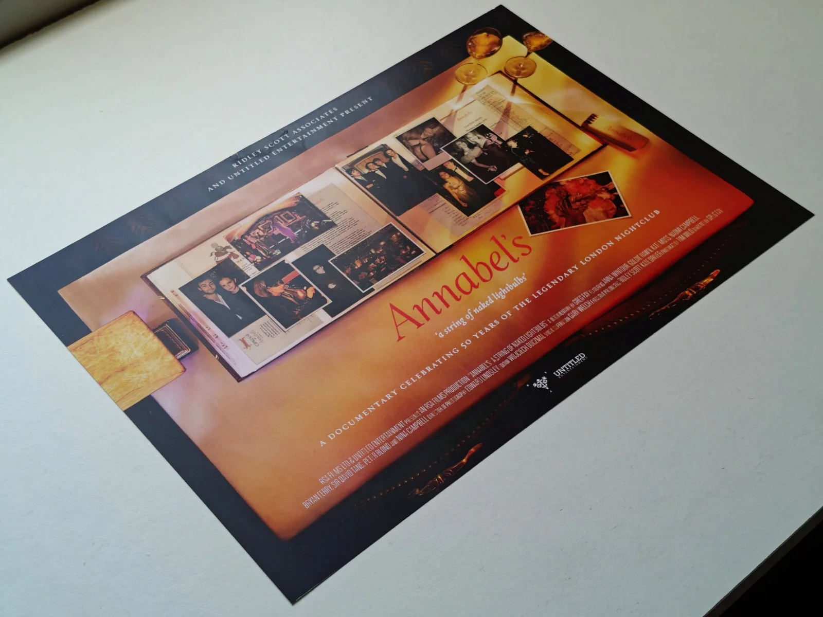 ANNABEL'S NIGHTCLUB: A STRING OF NAKED LIGHTBULBS - A4 Documentary Poster, 2014, изображение 3