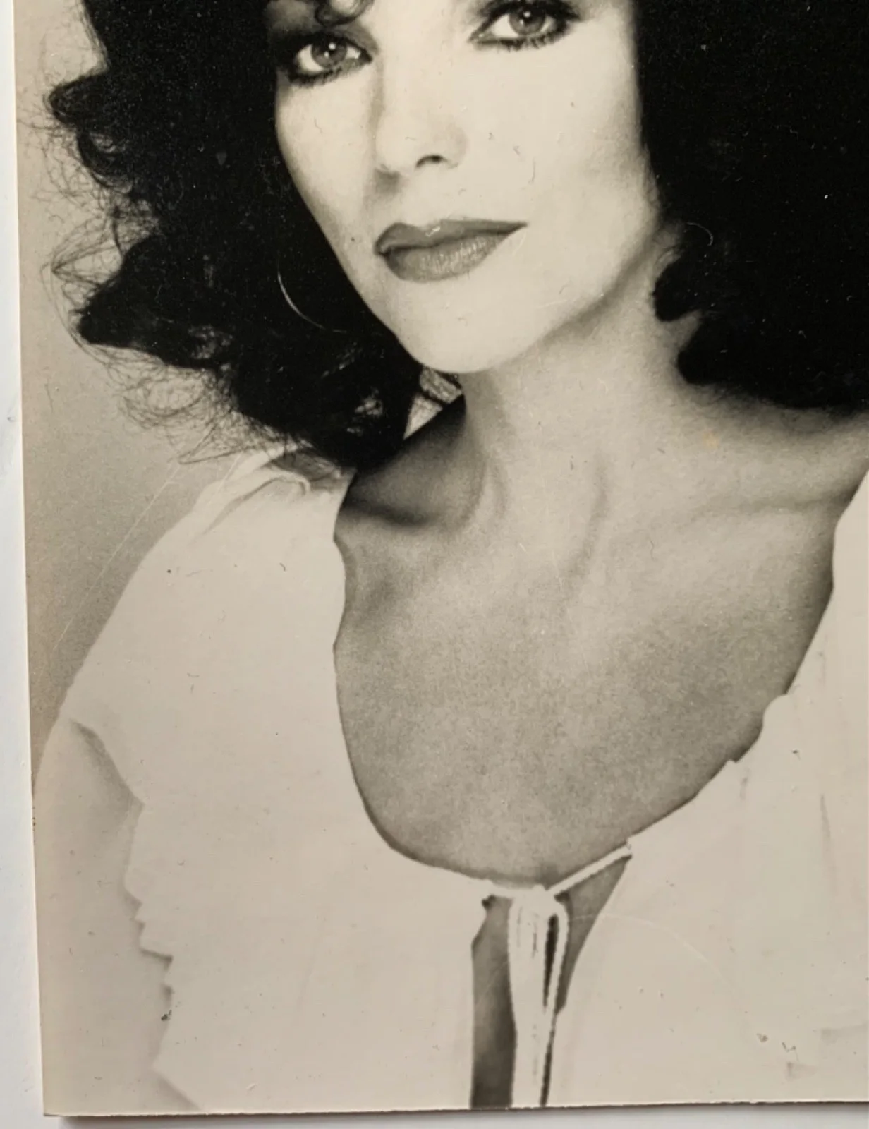 VINTAGE JOAN COLLINS ORIGINAL BLACK & WHITE 1970’S PHOTOGRAPH MOVIE FILM PHOTO, изображение 5