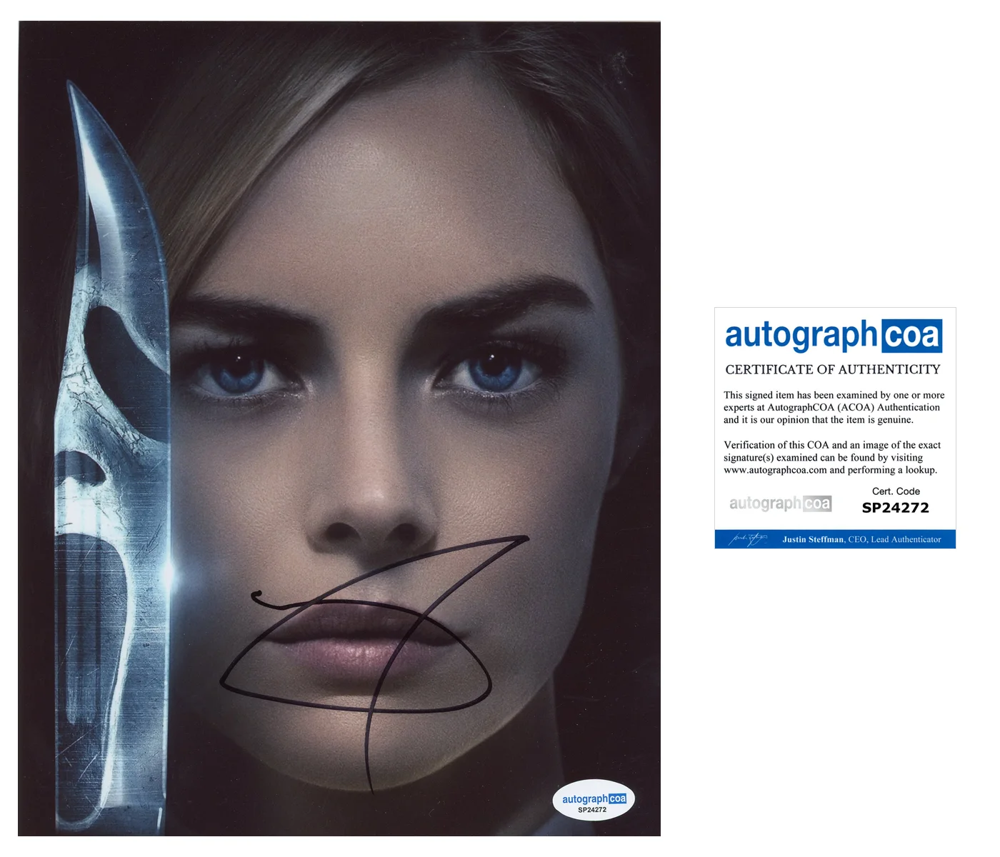 Samara Weaving — Samara Weaving Signed Autographed SCREAM IV 8x10 Photo ACOA