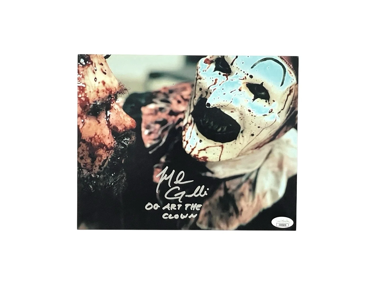 Mike Giannelli — Art The Clown Signed 8x10 Photo Mike Giannelli All Hallows' Eve Terrifier JSA 🔪, изображение 2