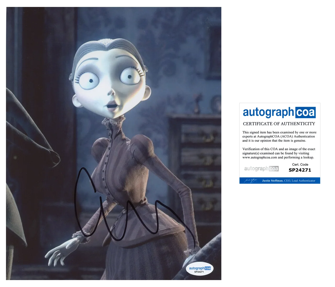 Emily Watson — Emily Watson Signed Autographed CORPSE BRIDE Victoria Everglot 8x10 Photo ACOA