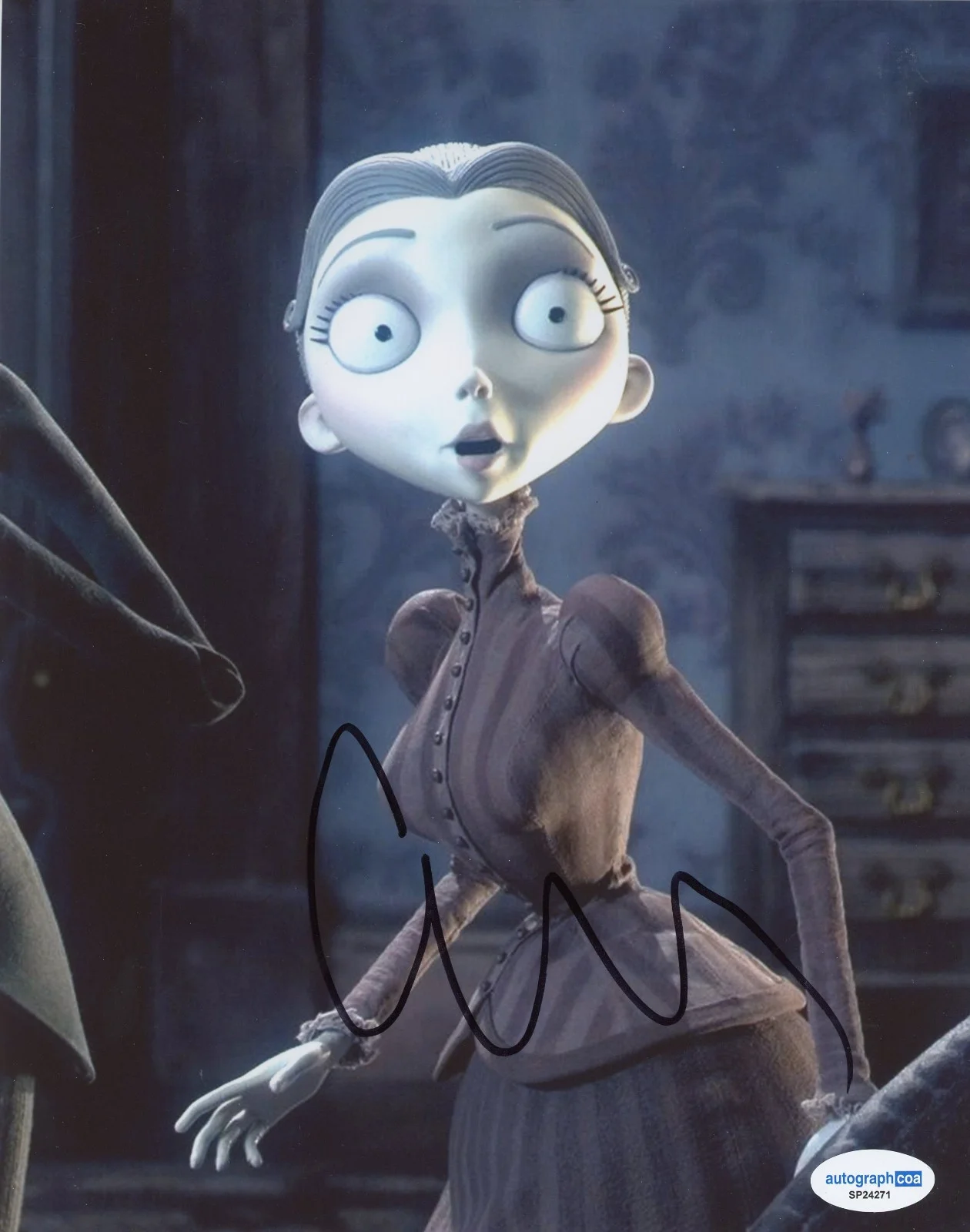 Emily Watson — Emily Watson Signed Autographed CORPSE BRIDE Victoria Everglot 8x10 Photo ACOA, image 2