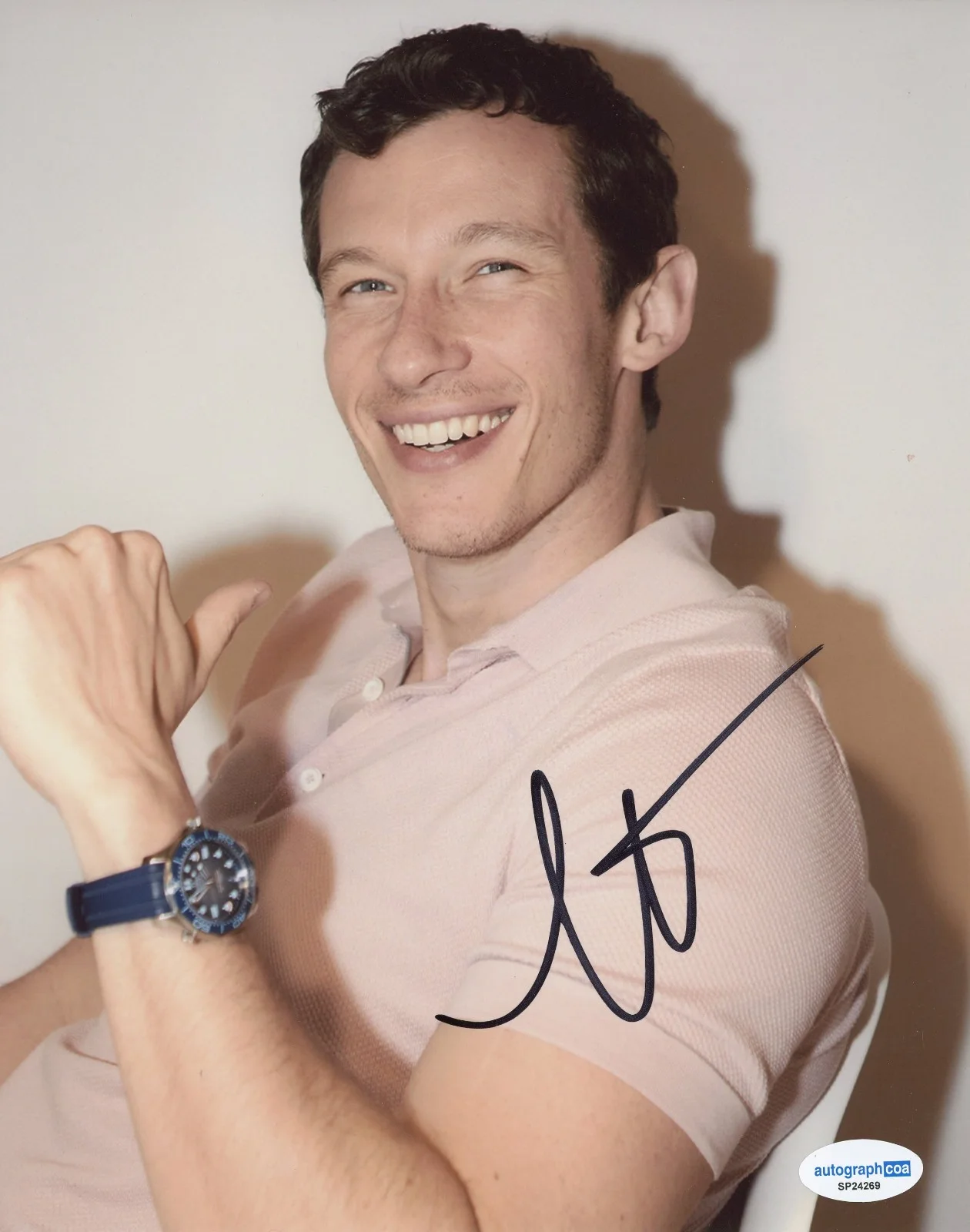 Callum Turner — Callum Turner BOYS IN THE BOAT Star Signed Autographed 8x10 Photo ACOA, изображение 2