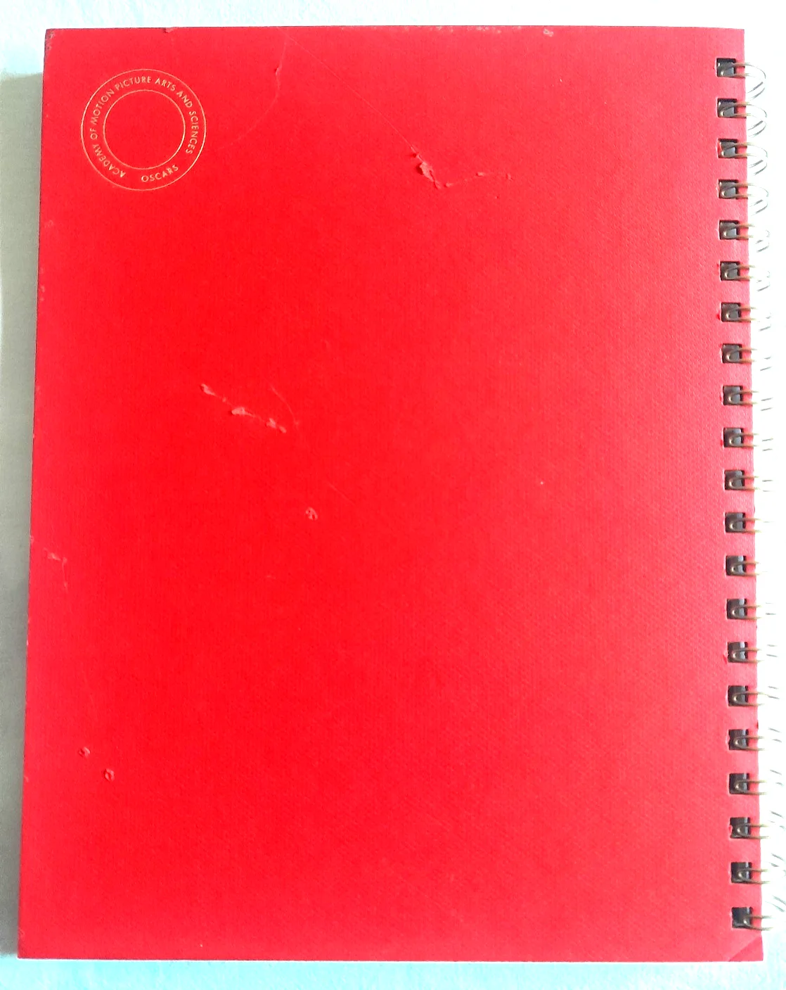 FANTASTIC COLLECTIBLE LIMITED EDITION OSCARS RED HARDBACK SPIRAL BOUND NOTEBOOK, image 3