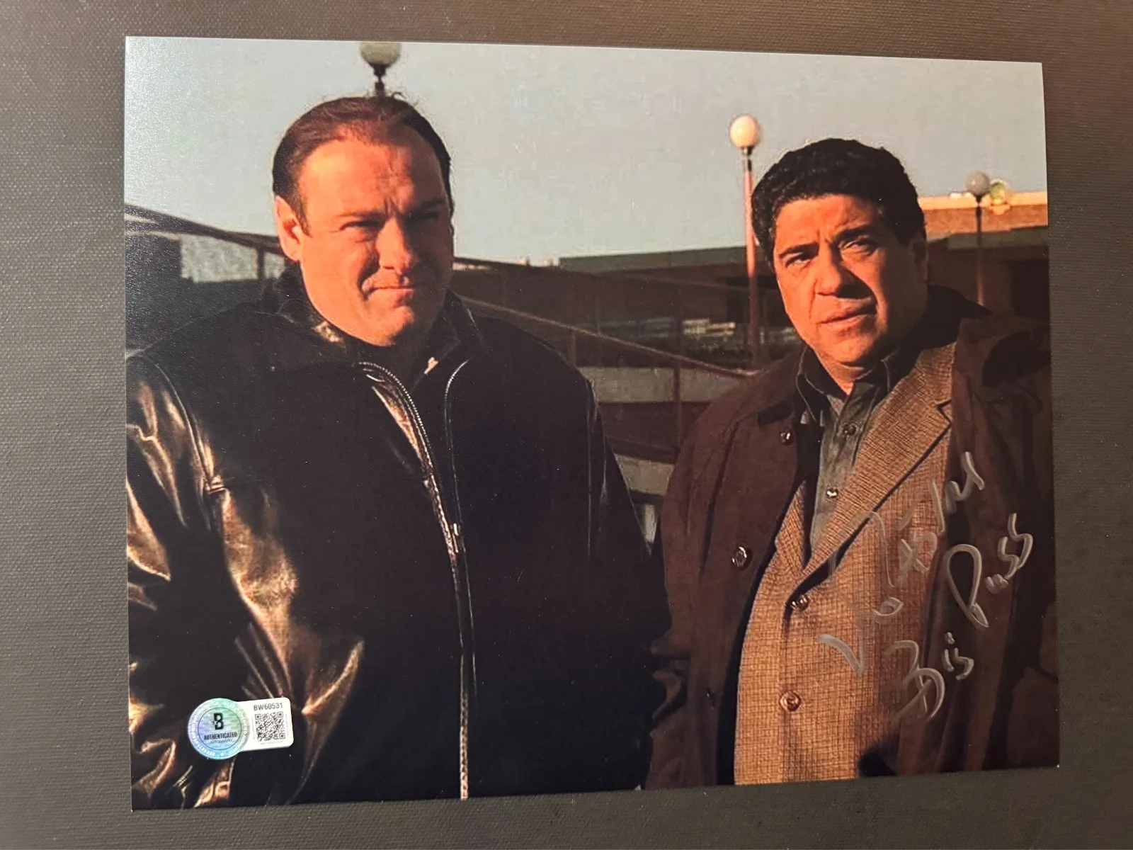 Vincent Pastore — Vincent Pastore Rare! signed autographed Sopranos Puss 8x10 photo Beckett BAS