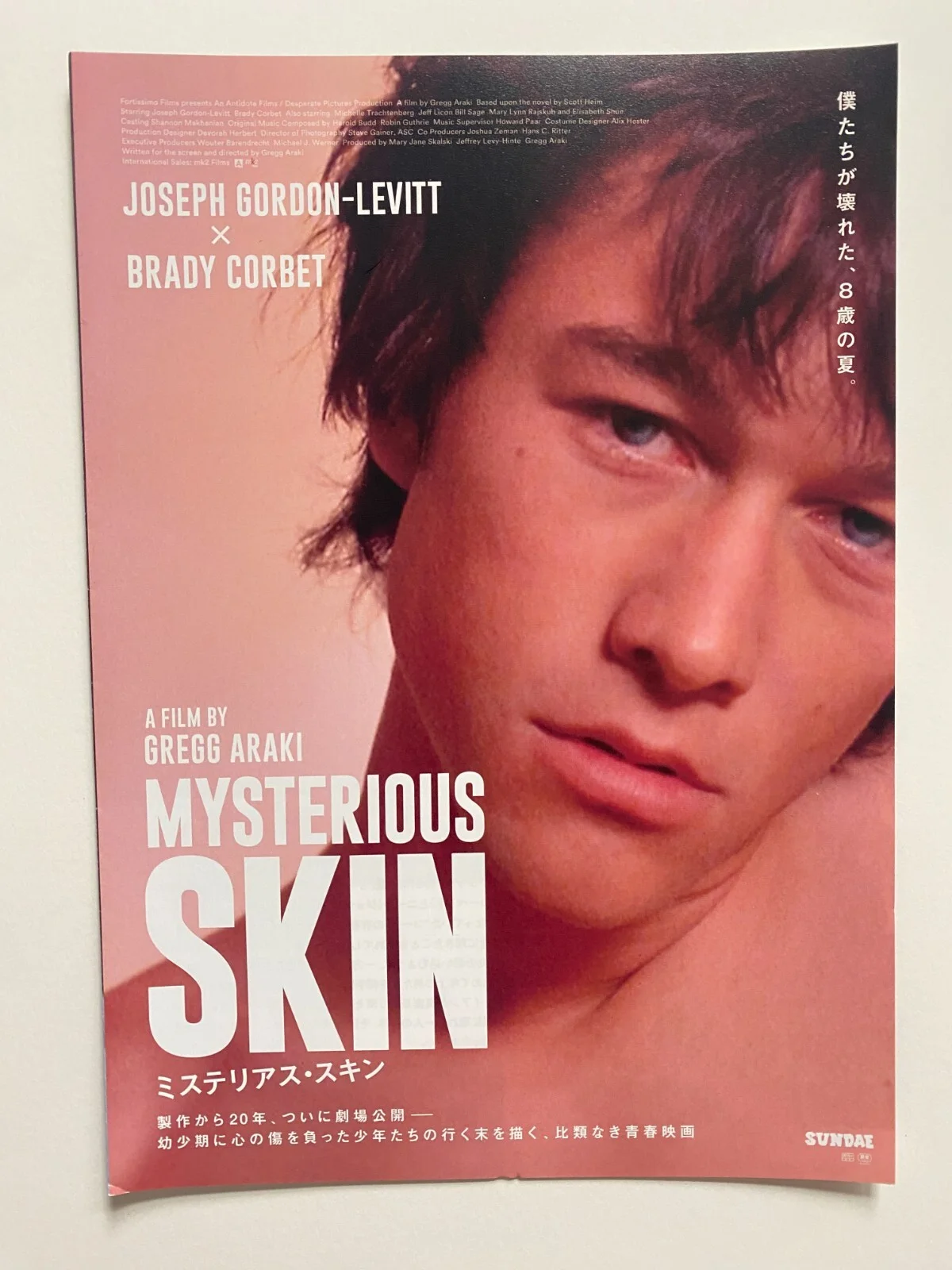 Mysterious Skin Original Japanese double Chirashi poster Greg Araki, изображение 2