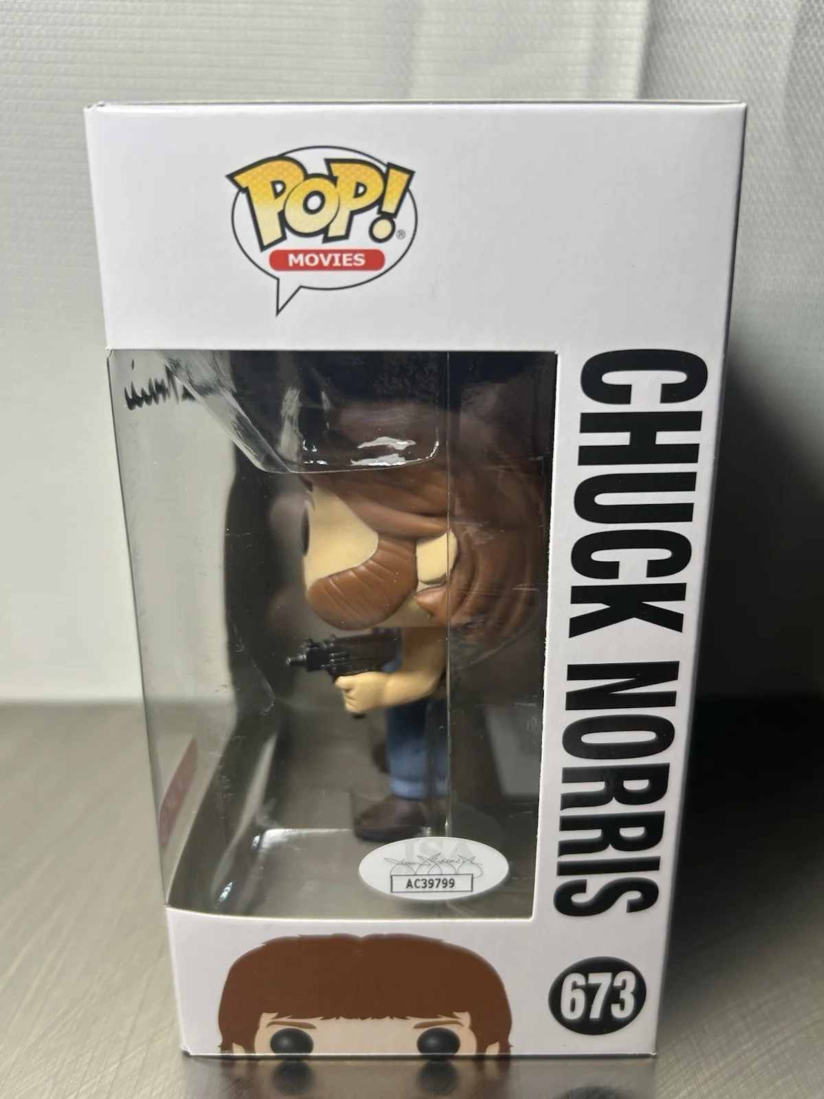 Chuck Norris — CHUCK NORRIS Signed/autographed Funko POP! #673 with JSA Authentic Certificate!, image 3