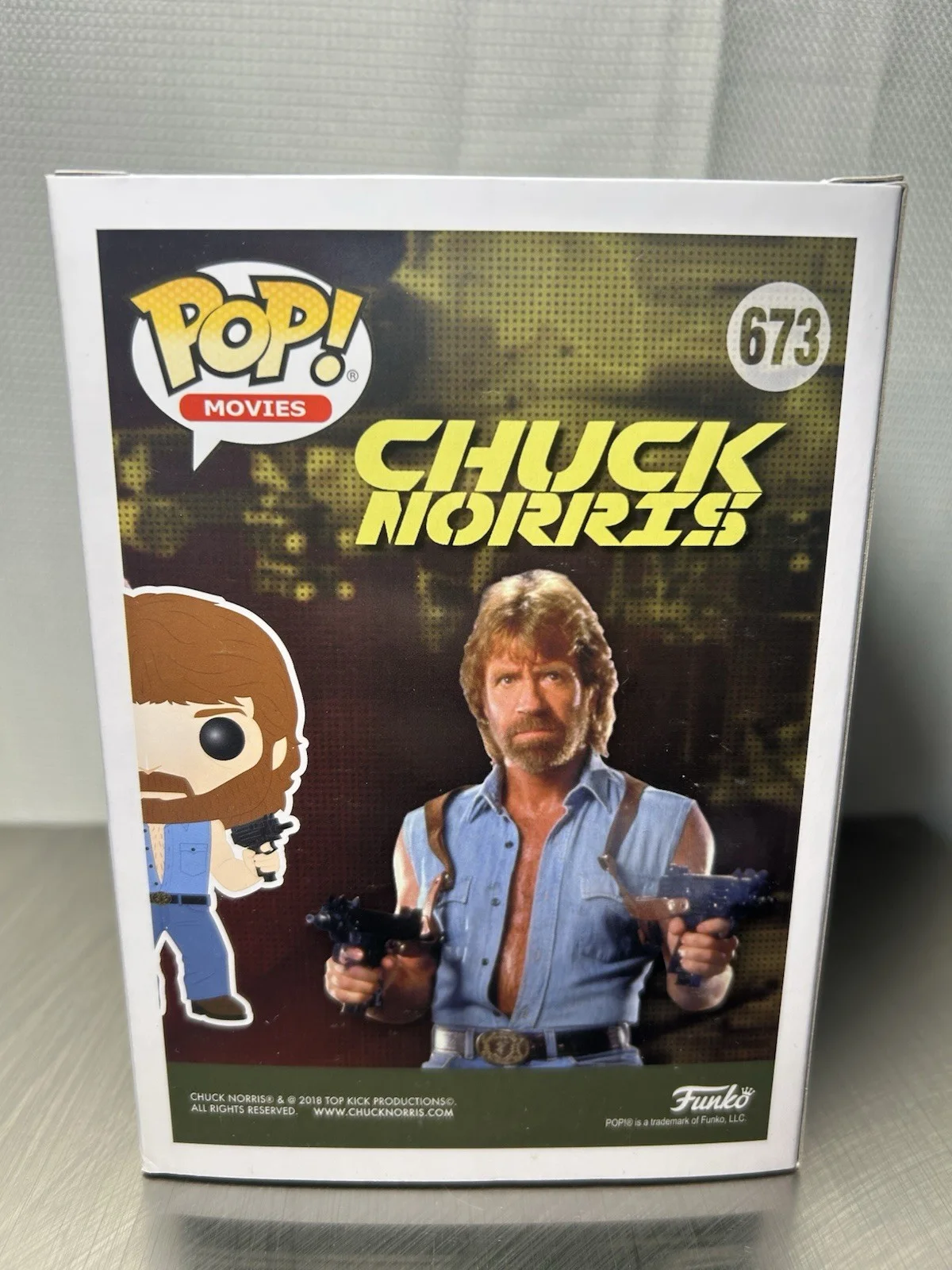 Chuck Norris — CHUCK NORRIS Signed/autographed Funko POP! #673 with JSA Authentic Certificate!, image 4