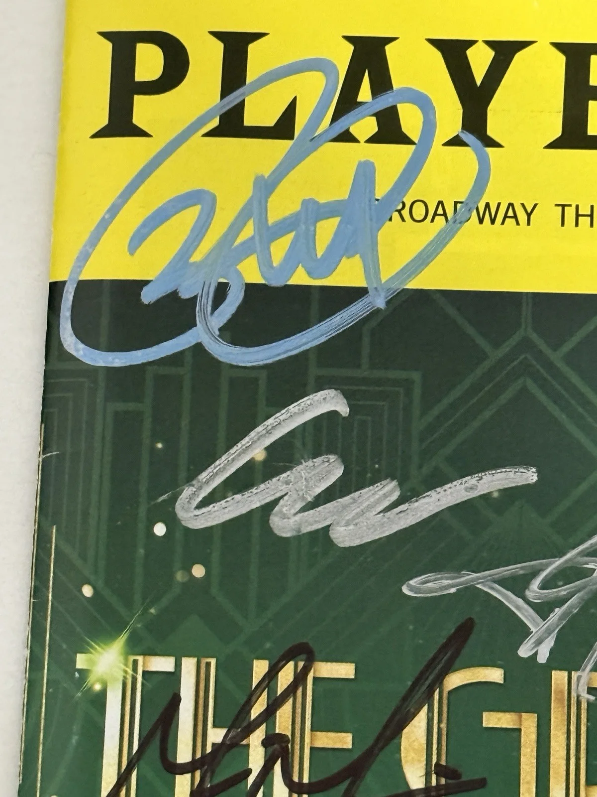 Ryan McCarten, cast members — Ryan McCarten signed Broadway Playbill The Great Gatsby Jan 2026 autograph, image 2