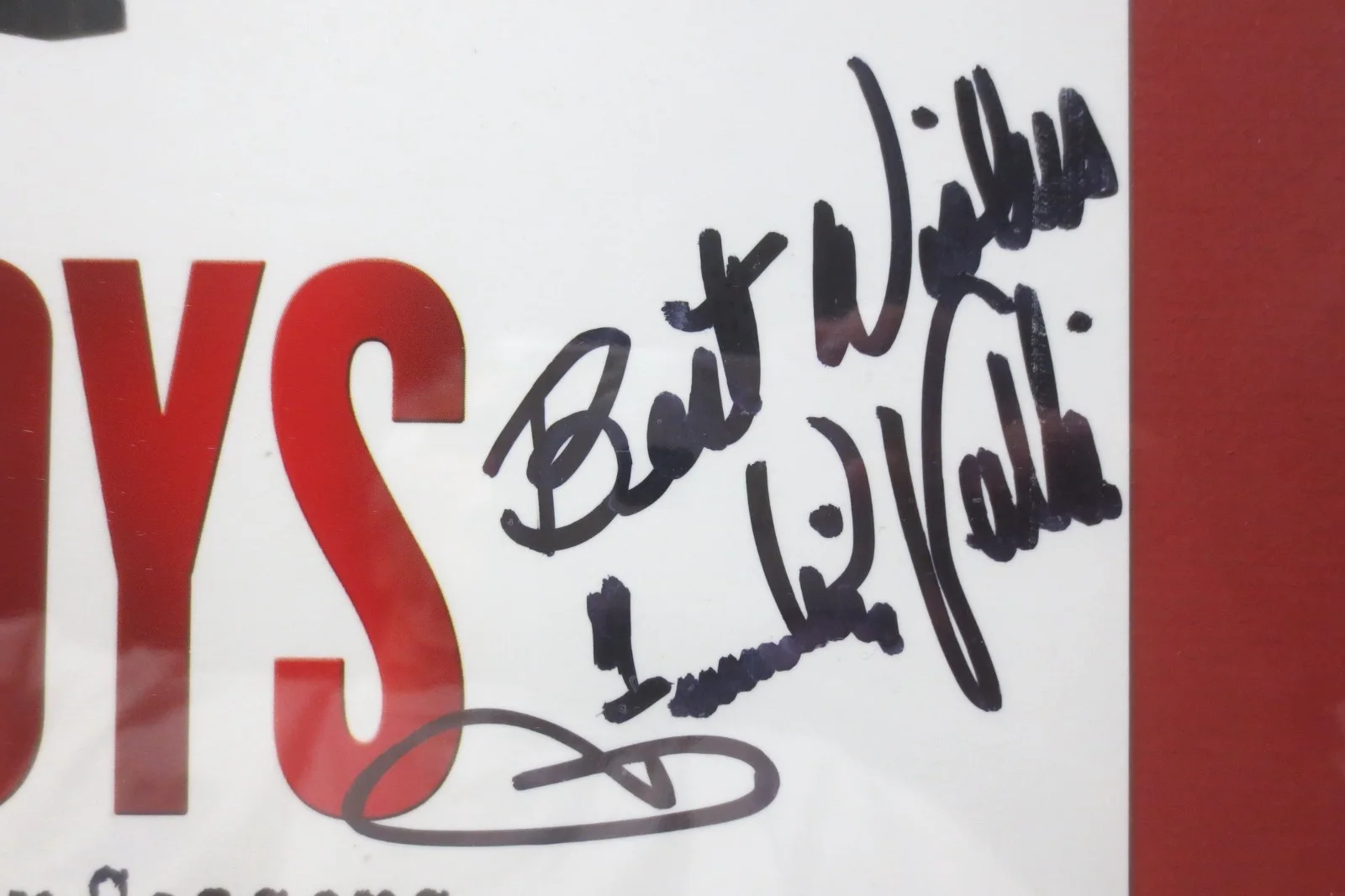 "FRANKIE VALLI SIGNED AUTOGRAPH" JERSEY BOYS BROADWAY MUSICAL POSTER #82 FRAMED!, image 5