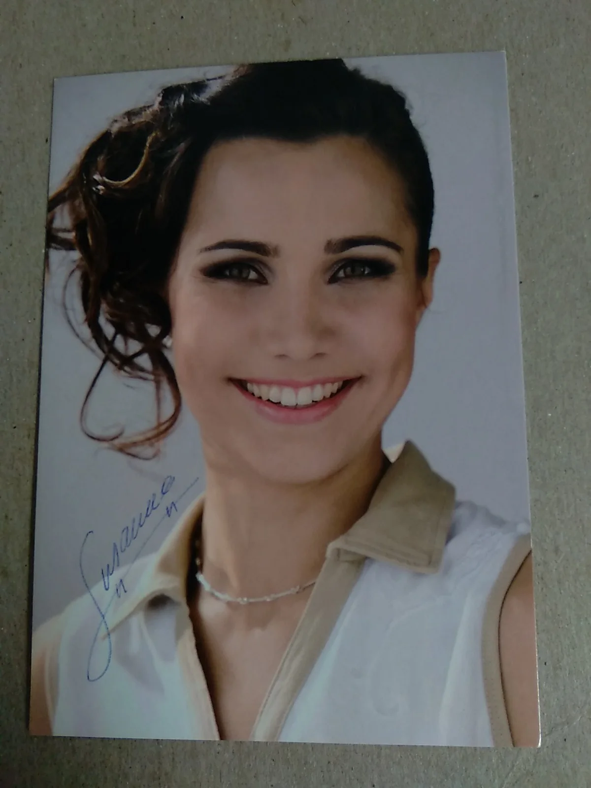Susanna Poykio Finnish Figure Skater Signed Autograph 6x4in Postal Card, изображение 2